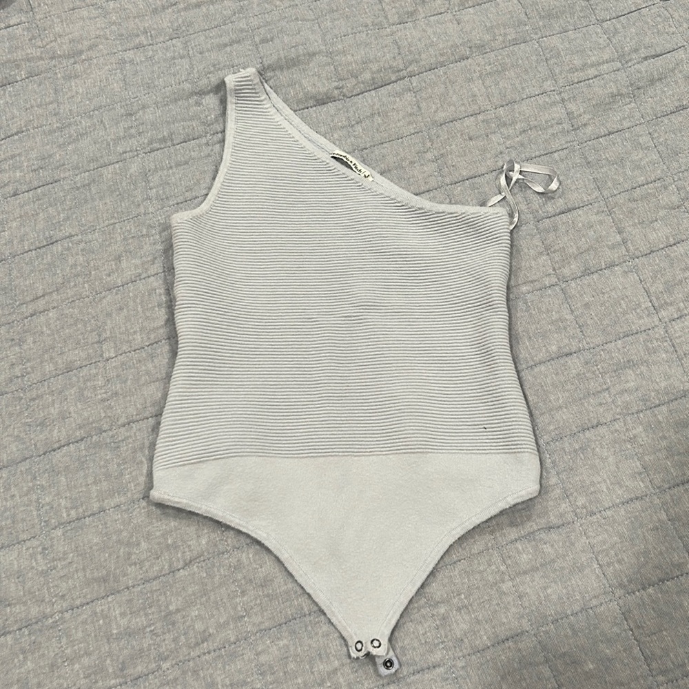 Abercrombie blue 1 shoulder bodysuit